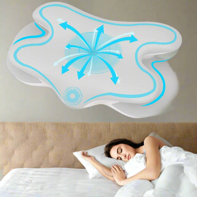 Cervical Pillow for Neck Pain Relief Pillows for Neck and Shoulder Pain Neck Support Pillows for Sleeping Memory Foam Neck Pillow for Side Sleeper Ergonomic Pillow with Ice Silk Fabric (Gray) Upsurge