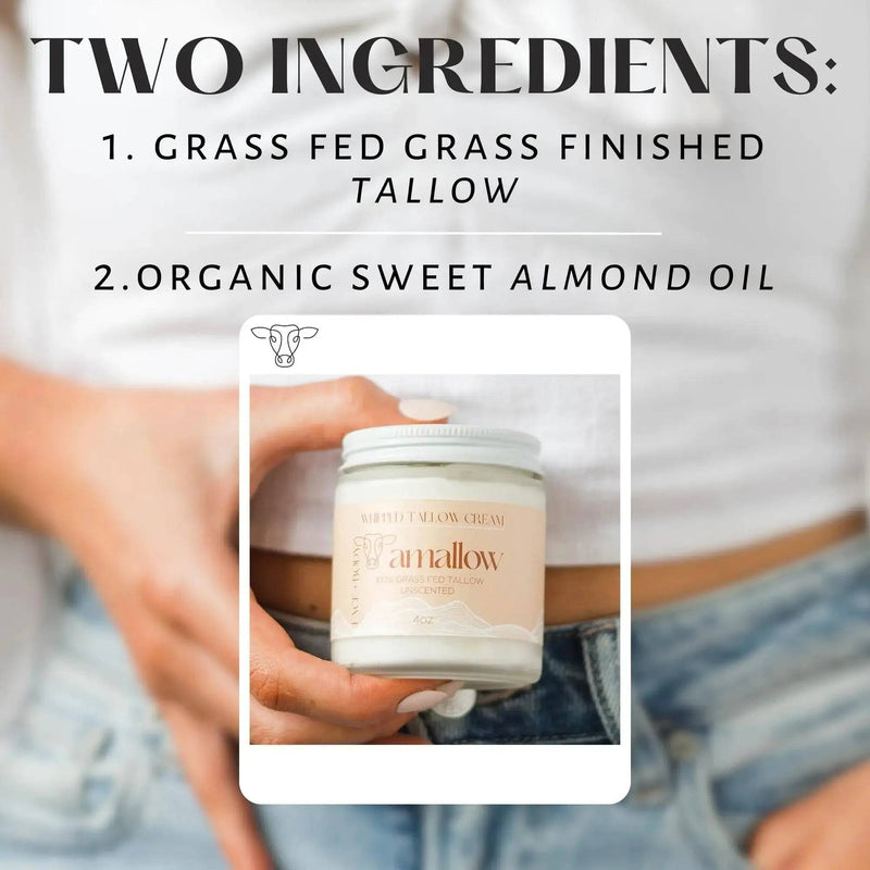 Pure Grass Fed Beef Tallow Moisturize